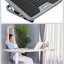 EUREKA ERGONOMIC Tilt Adjustable Footrest, Foot Rest for Under Desk at Work with Massage Surface, Office Foot Rest Under Desk with 20 Degree Tilt No L