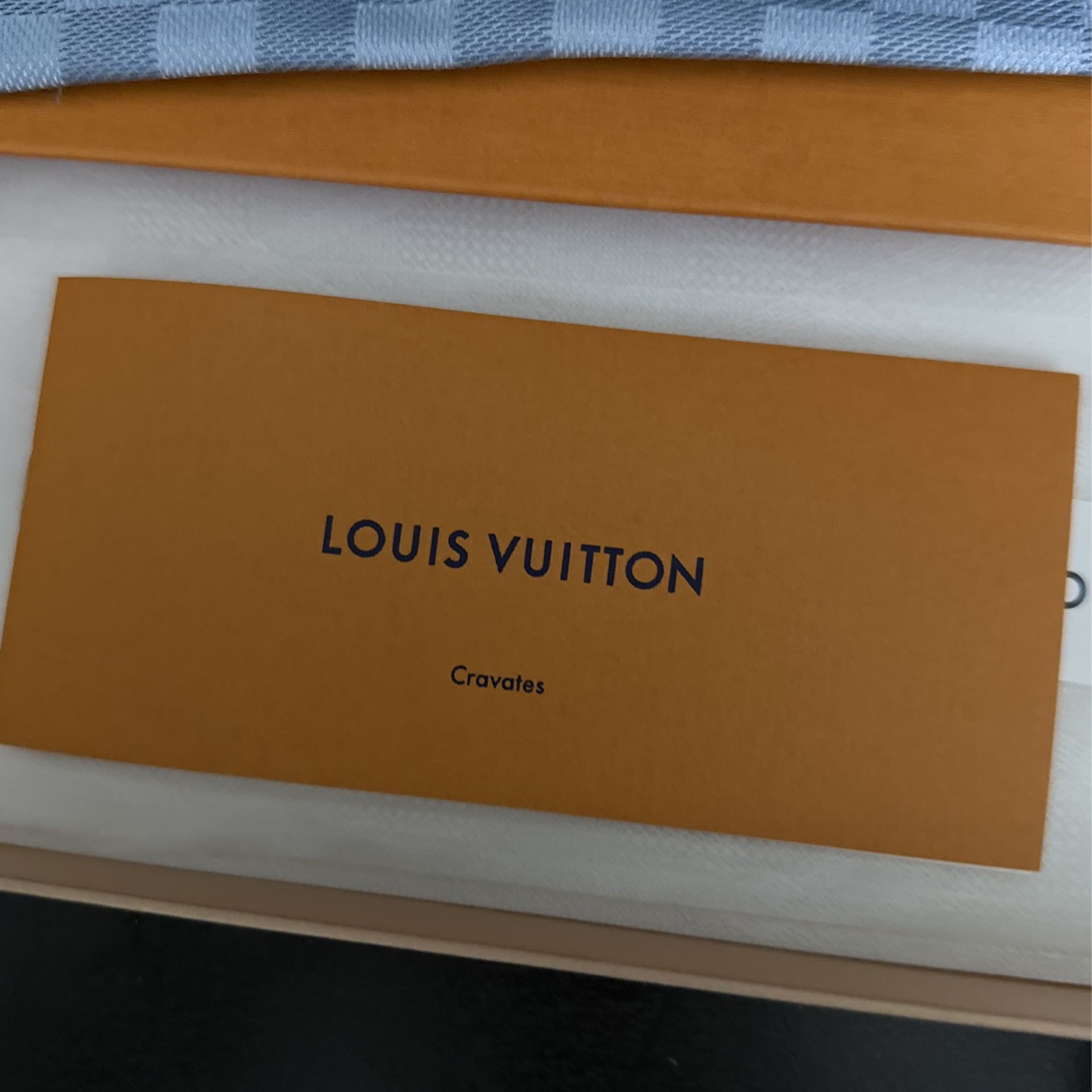 Louis Vuitton Mens Damier Tie - light blue for Sale in Covington