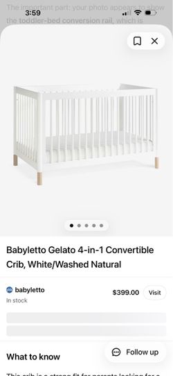 Babyletto Gelato 4-in-1 Convertible Crib