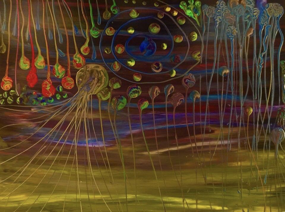 ARTIST ARTWORK ABSTRACT/CONTEMPORARY ORIGINALS SIZE: 30x40 acrylic on canvas One of a kind. Size: 30x40 RETAIL VALUE: $1200.00 STUDIO CLEARANCE : $19