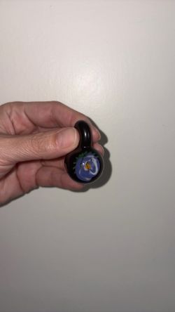 Glass flower pendant