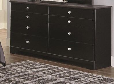 Two tone black Grey top Dresser