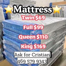 New Mattresses  Twin mattress Full mattress Queen mattress  King mattress  Colchones nuevos  Beds 