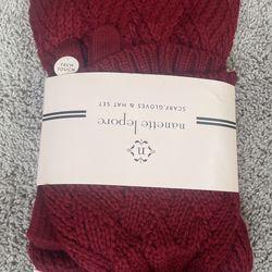 Hat Scarf, Gloves. New