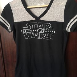 Disney parks Star Wars Womens gray and black top small