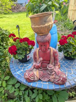 Vintage Buddha Planter/ Decor
