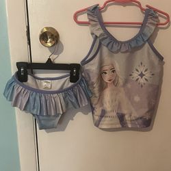 Girls Disney Frozen & Minnie Mouse Bathing Suits Size 6
