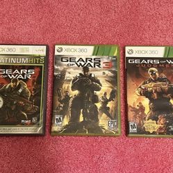 Gears Of War Platinum Hits, Gears Of War 3, Gears Of War Judgment Xbox 360 Games