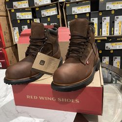 WORK BOOTS 🥾 RED WING // WATERPROOF// STEEL TOE/ ELECTRICAL HAZARD// SIZE (8)(8.5)(9)9.5))(10)