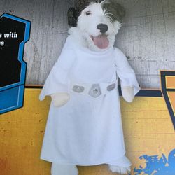Star Wars Princess Leia  pet dog Halloween costume Small