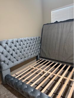 Queen bed frame. Move out super deal.  Need gone tonight