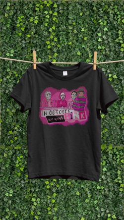 In October We Wear Pink Horror T-Shirt