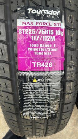 4 New ST225/75R15 10Ply Trailer tires with free Installation 225-75-15
