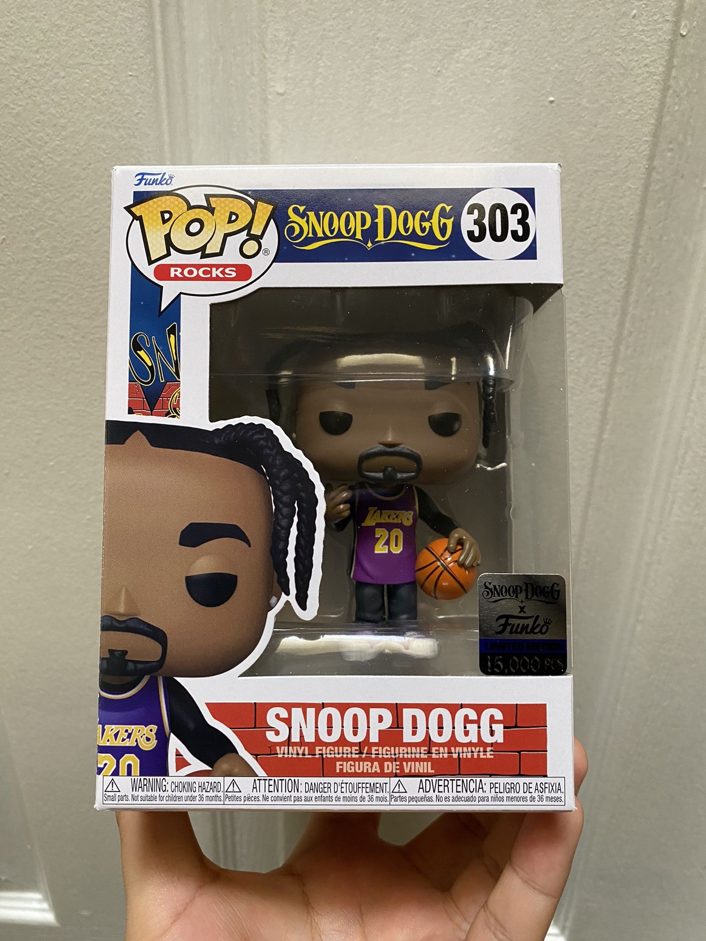 #302 305 Funko Pop Rocks Snoop Dogg (Funko Limited Edition 15,000 Pcs)