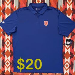 MLB  Levelwear New York Mets Royal Duval Navy Polo Shirt Men’s XL