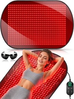 43” x 26” Red Light Therapy Mat 580 LEDs 660nm & 850nm Infrared