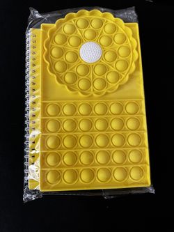 Pop It Notebook - Yellow Flower