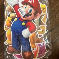 8 Pc Mario Brothers Princess Peach Luigi Bowser Birthday Party Decorations