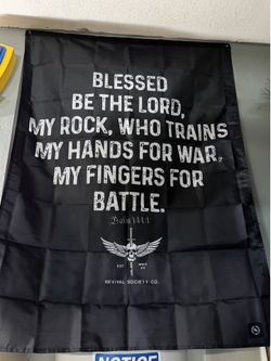 Psalm 144:1 flag 3x5 ft