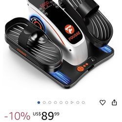 New* Under Desk Elliptical Exercise Machine Ellipse Leg Exerciser As Seen On TV with 15 Adjustable Speeds 