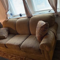 La-Z-Boy couch With Pattern Pillows