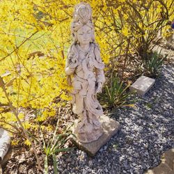 Concrete Statue Kwan Yin Asian