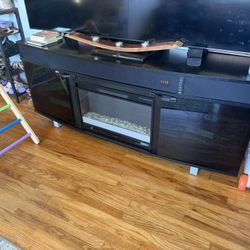 Tv Stand With Heater And Sound Bar 