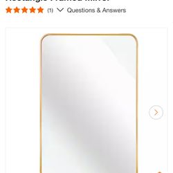 Gold Framed Vanity Mirror