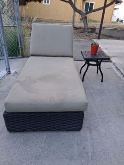 Sunset West outdoor Chaise lounge and Small Table