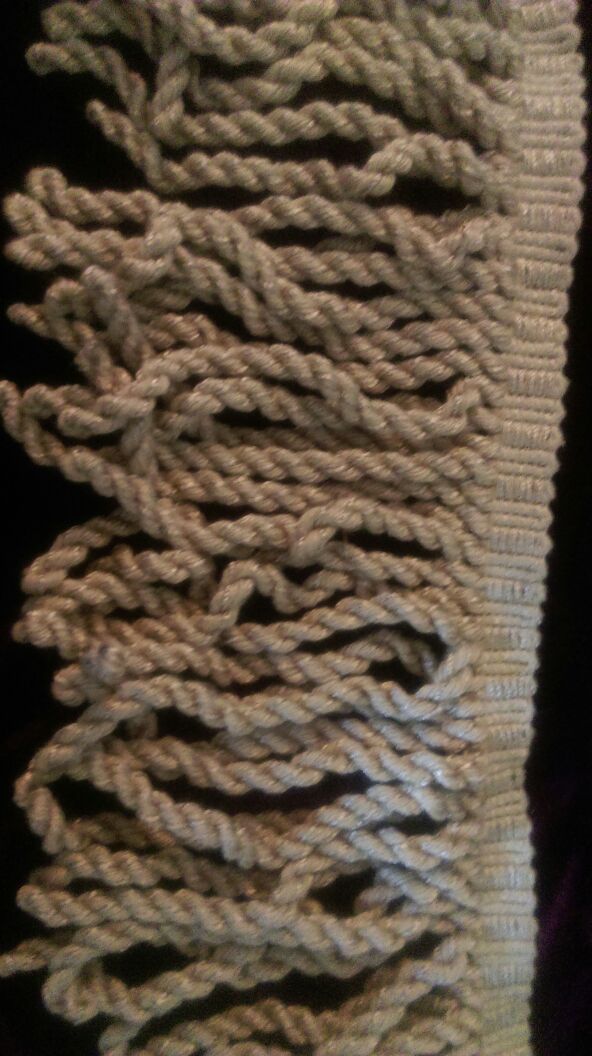 Champagne fringe trim