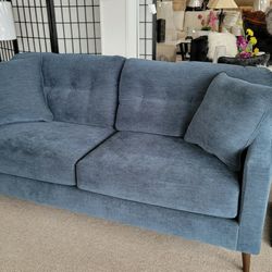 Mid-Century Modern Sofa Blue (Navy) New