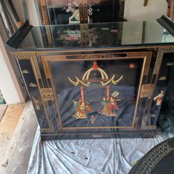 Chinoiserie Bar With Mother Of Pearl Inlay