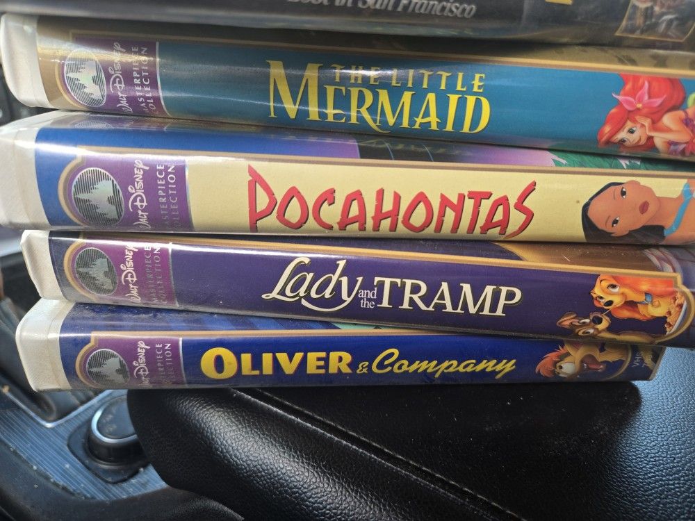 4 Disney Masterpiece Collection VHS Tapes