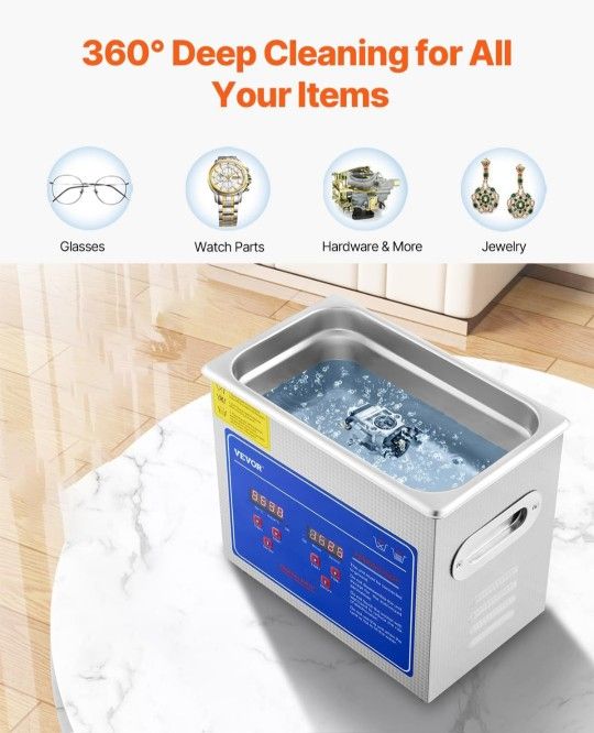 VEVOR 3L Ultrasonic Cleaner – Works Great