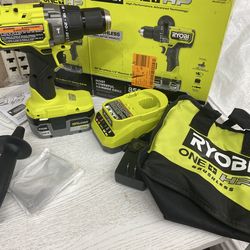 ONE+ HP 18V Brushless Cordless 1/2 in. Hammer Drill Kit 4.0 Ah HIGH PERFORMANCE Battery, Charger, and Bag