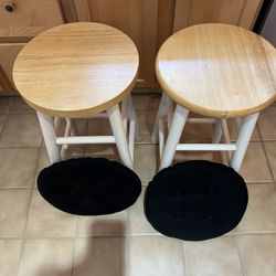 Wood Stools Counter Height 