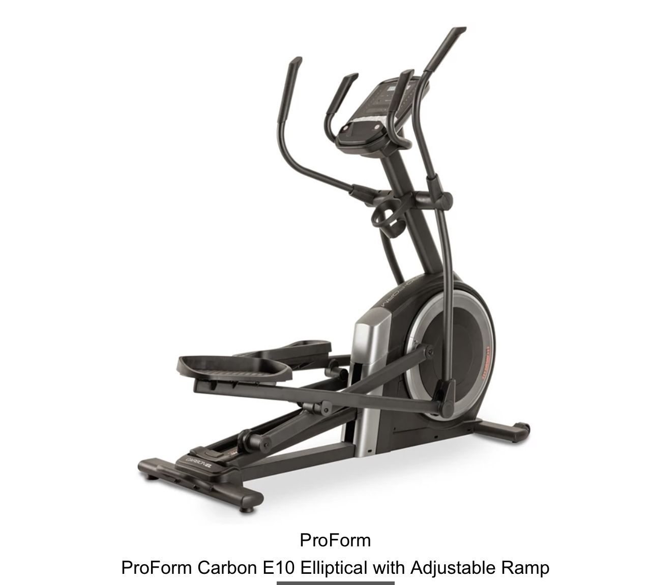 Proform Carbon E Elliptical with Adjustable Ramp