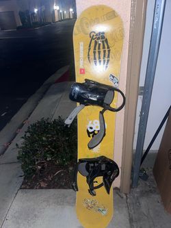 Burton snowboard with bindings