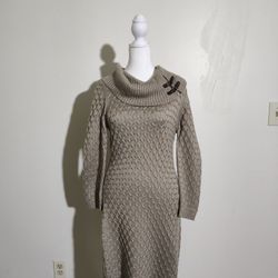 Calvin Klein Sweater Dress Size S Brown 