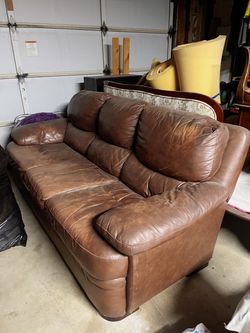Leather couch