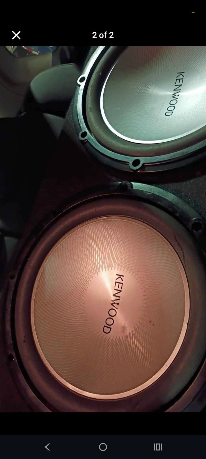 PAIR OF KENWOOD 12" Subs 