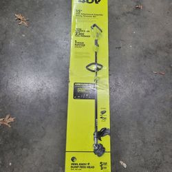 NEW RYOBI 40V 15 in. Expand-It Cordless Battery Attachment Capable String Trimmer with 4Ah Battery & Charger