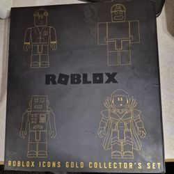 set de coleccionista dorado Roblox Icons 15th Anniversary.