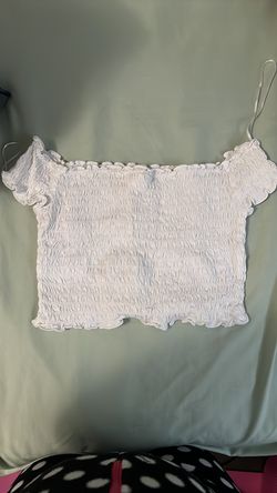 Small white crop top
