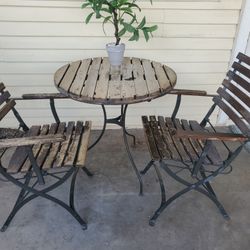 Nice Table And Chairs  Wood