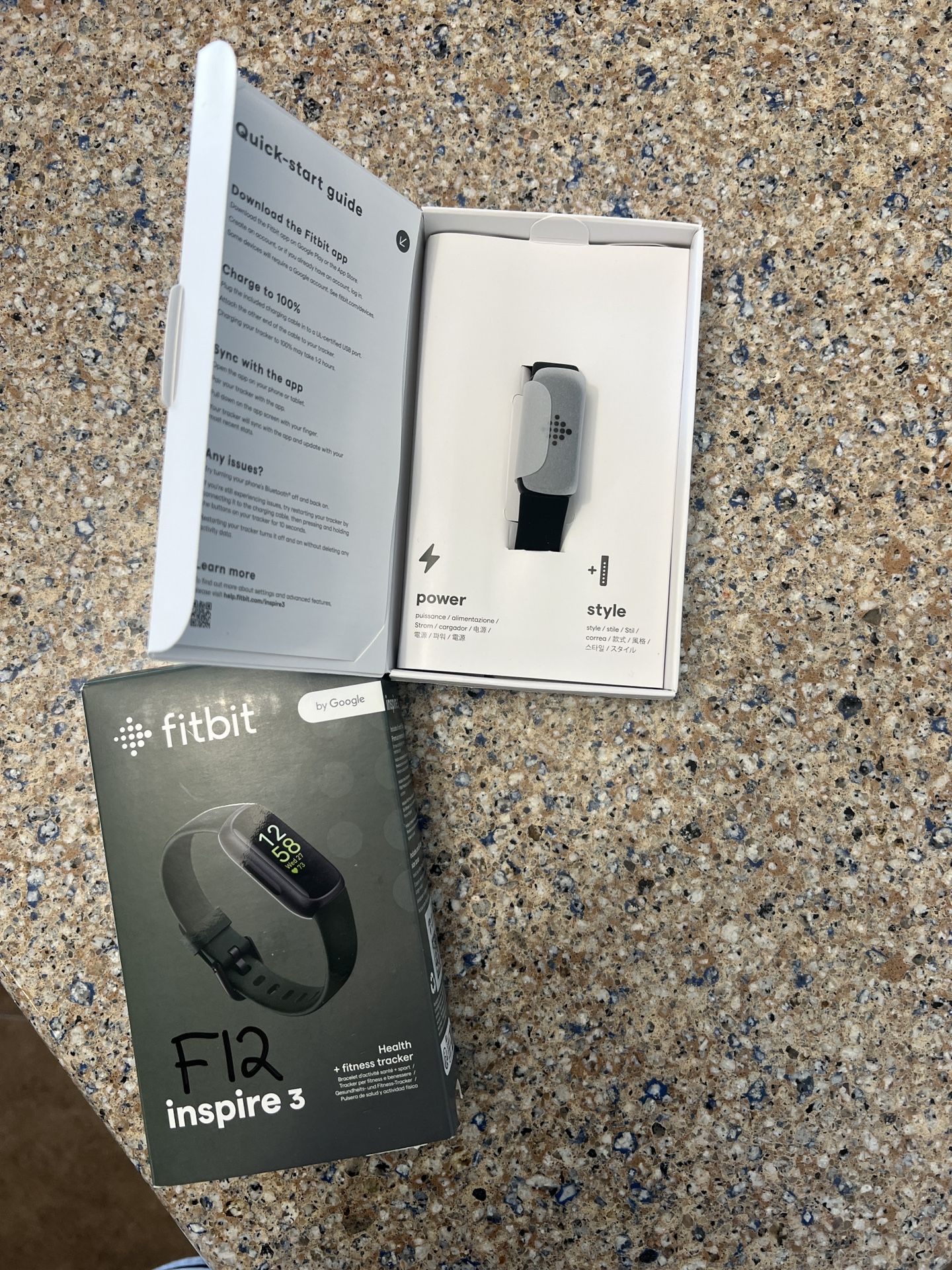 Fitbit Inspire 3 Heart Rate Monitor Health & Fitness Tracker - Black - new open