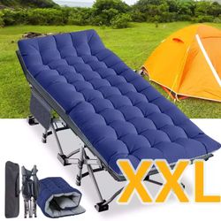 XXL Folding Camping Cot Bed Outdoor Chaise Military Cot