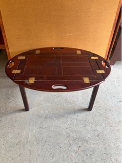 Vintage Mahogany Bombay Company Butler's Tray Table