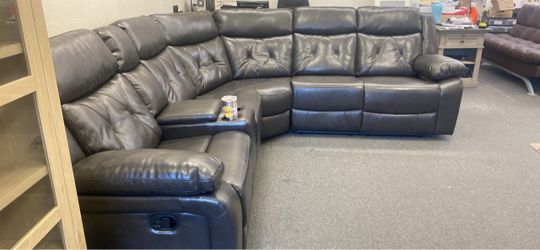 New Gray recliner sectional couch