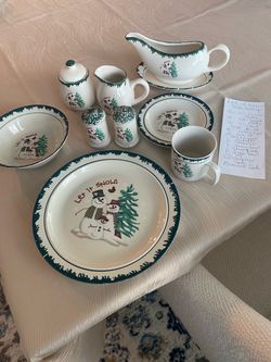 Winter table setting